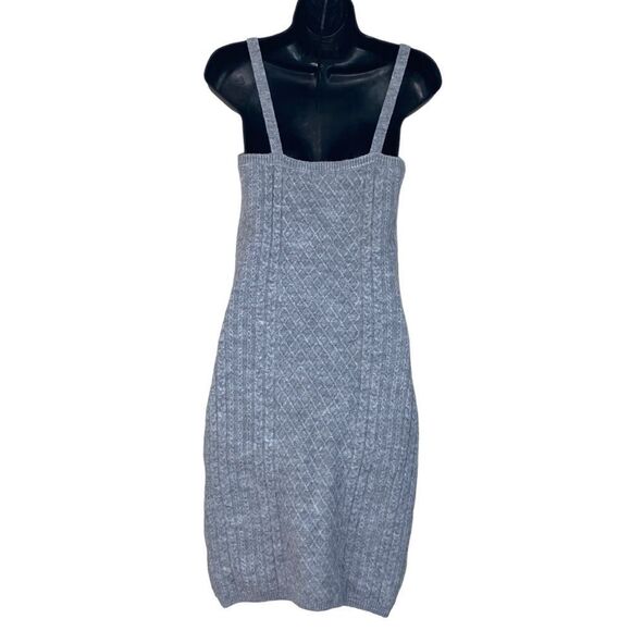 House of Harlow 1960 Heather Gray Knit Sleeveless Mini Dress Sz M - Picture 4 of 12